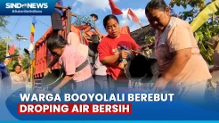 Kekeringan Melanda, Warga Boyolali Berebut Droping Air Bersih