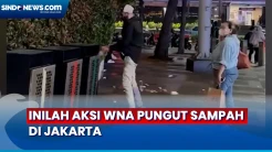 WNA Peduli Kebersihan, Pungut Sampah di Jalan MH Thamrin Jakpus