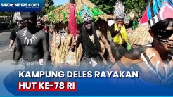 Warga Kampung Deles Rayakan HUT ke-78 RI dengan Gunungan Hasil Bumi