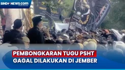 Ratusan Pesilat Tutup Jalan Jember-Banyuwangi, Pembongkaran Tugu PSHT Batal