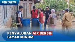 PMI Way Kanan Salurkan Air Bersih Layak Minum untuk Atasi Kelangkaan