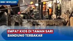 Kebakaran di Taman Sari bandung, 4 Kios Ludes