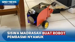 Kreatif! Siswa Madrasah Ciptakan Robot Pembasmi Nyamuk dari Barang Bekas