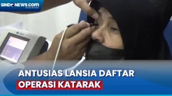 Antusias! Ratusan Lansia Daftar Operasi Katarak Gratis di Polres Metro Jaktim