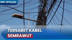 Kembali Telan Korban, Pengendara Motor dan Anaknya Jatuh Tersabet Kabel Semrawut di Jakarta Barat