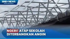 Angin Kencang Terbangkan Atap Kelas saat Belajar, Siswa Panik Berhamburan di Kota Makassar