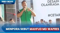 Momen Menpora Sebut Mahfud MD Wapres saat Hadiri Jalan Sehat HUT ke-57 KAHMI