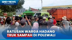 Ratusan Warga Hadang Puluhan Truk Sampah karena Menolak Dibukanya Kembali TPA Paku