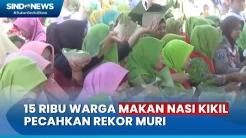 Warga Jombang Pecahkan Rekor Muri Makan Nasi Kikil dengan Peserta Terbanyak