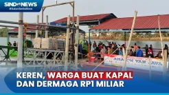 Warga Gresik Buat Kapal Penyeberangan dan Dermaga Seharga Rp1 Miliar