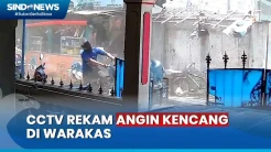 Detik-Detik Angin Kencang Terjang Warakas Terekam CCTV, 6 Rumah Rusak