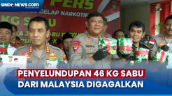 Polisi Gagalkan Penyelundupan 46 Kg Sabu Jaringan Internasional dari Malaysia