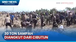 Ribuan Warga Berhasil Kumpulkan 30 Ton Sampah dari Pantai Cibutun