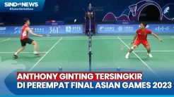 Dikandaskan Wakil China, Anthony Ginting Tersingkir di Perempat Final Asian Games 2023