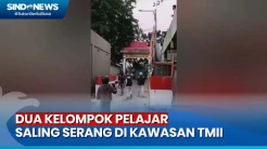 Video Detik-Detik Dua Kelompok Pelajar Saling Serang di Kawasan TMII