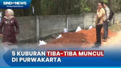 Geger Kemunculan 5 Kuburan di Jalanan Purwakarta Begini Penampakannya