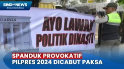 Puluhan Spanduk Provokatif Pilpres 2024 di Menteng Dicabut Paksa