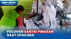 Panas Menyengat, Puluhan Peserta Upacara Hari Santri Pingsan di Jombang