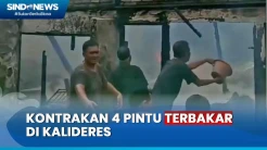 Diduga Kebocoran Gas, Kontrakan 4 Pintu di Kalideres Terbakar Hebat