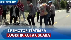 Bongkar Muat Logistik Pemilu, 2 Pemotor Tertimpa Kotak Suara di Pasaman