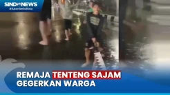 Gegerkan Warga, Remaja Tenteng Sajam Berbentuk Gergaji Runcing di Tembun Sumut