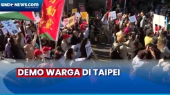 Tuntut Gencatan Senjata di Gaza, Ratusan Warga Taipei Demo
