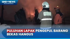 Puluhan Lapak Pengepul Barang Bekas di Cengkareng Hangus