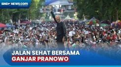 Tumplek Blek! Ratusan Ribu Warga Makassar Ikuti Jalan Sehat Bersama Ganjar Pranowo