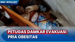Petugas Damkar Turun Tangan, Evakuasi Pria Obesitas di Pademangan Berlangsung Dramatis