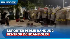 Suporter Persib Bentrok dengan Polisi di Depan Indomilk Arena, 25 Orang Ditangkap