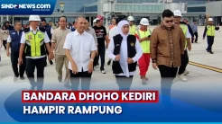 Hampir Rampung, Gubernur Jatim Khofifah Tinjau Kesiapan Bandara Dhoho Kediri