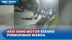 Meresahkan! Begini Detik-Detik Aksi Geng Motor Serang Permukiman Warga di Jakpus