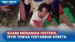Tragis! Istri Tewas Tertabrak Kereta di Pesing Suami Histeris Minta Tolong