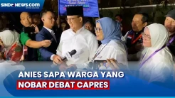 Mampir ke Rumah Pemenangan, Anies Sapa Warga yang Gelar Nobar Debat Capres