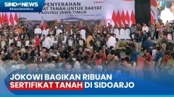 Bagikan Ribuan Sertifikat Tanah di Sidoarjo, Jokowi: Cegah Sengketa dan Mafia