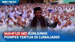 Disambut Sholawat Ribuan Santri, Mahfud MD Kunjungi Ponpes Miftahul Ulum di Lumajang
