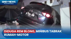 Minibus Tabrak Rumah, 4 Sepeda Motor hingga Gerobak Pedagang di Jakbar