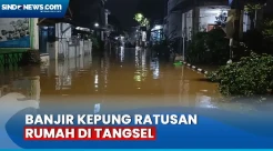 Imbas Hujan Deras, Ratusan Rumah di Tangsel Terendam Banjir