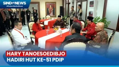 Momen Ketum Perindo Hary Tanoesoedibjo Hadiri HUT ke-51 PDIP