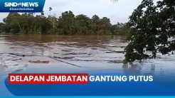 Banjir Bandang, 8 Jembatan Gantung di Musi Rawas Utara Putus