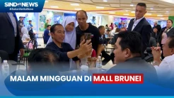 Warga Sambut Meriah dan Minta Foto Jokowi ketika Malam Mingguan di Mall Brunei