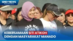 Momen Siti Atikoh Jalan Pagi dan Sapa Masyarakat Manado