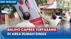 Baliho Capres Dipasang di Area Rumah Dinas Dicopot Satpol PP di Pinrang