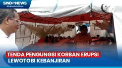 Tenda Pengungsi Erupsi Gunung Lewotobi di NTT Kebanjiran, Pengungsi Kecewa