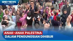 Ratusan Anak-Anak Terlantar di Rafah, Gaza Selatan Terhibur oleh LSM Palestina