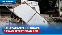 Dinilai Bahayakan Pengendara, Bawaslu Tertibkan APK di Jalan Margonda, Depok