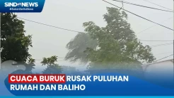 Cuaca Buruk Rusak Puluhan Rumah dan Baliho di Mamuju, Sulawesi Barat