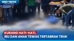 Diduga Kurang Hati-Hati, Ibu dan Anak Tewas Tertabrak Truk Fuso