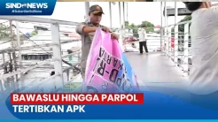Bawaslu hingga Partai Politik Tertibkan APK di Ciracas Jakarta Timur