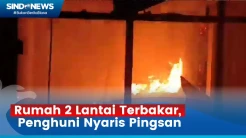 Rumah 2 Lantai di Depok, Jawa Barat Terbakar, Penghuni Histeris dan Nyaris Pingsan